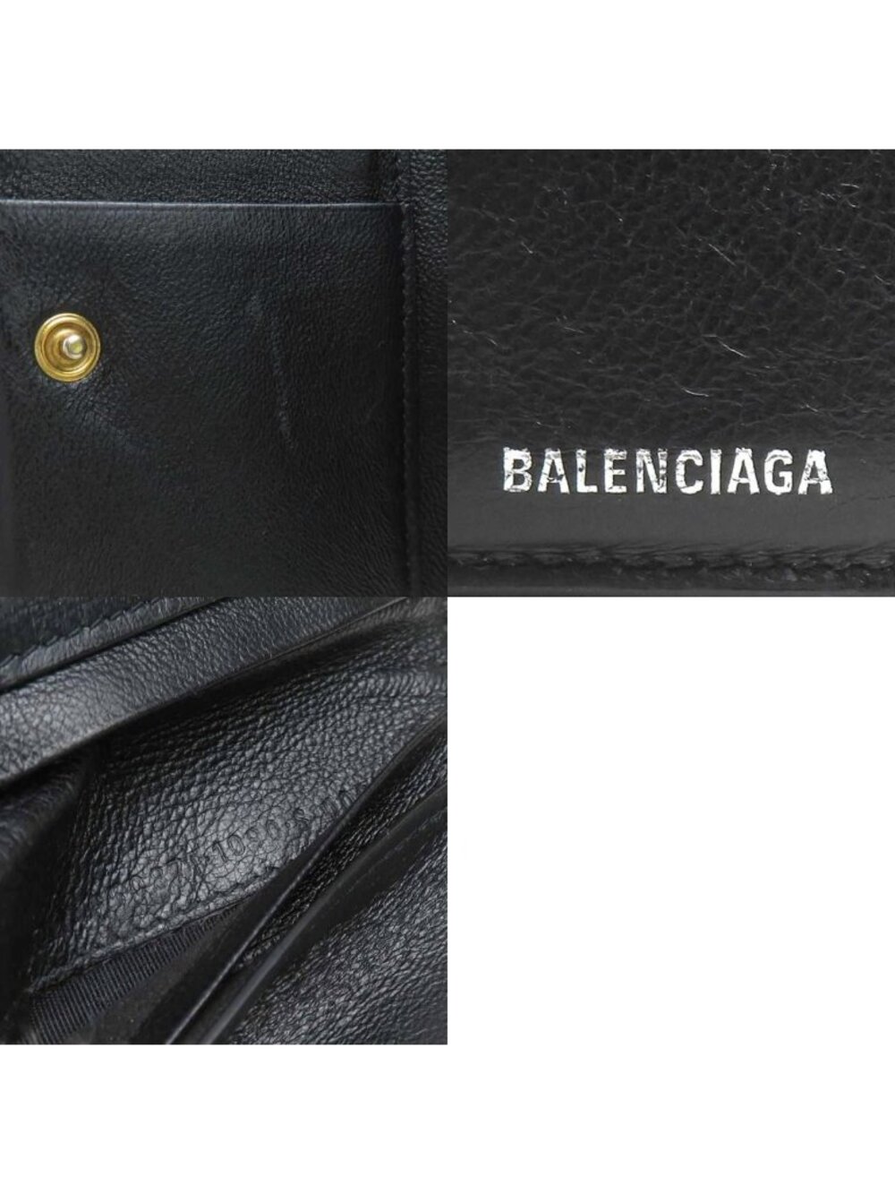 Balenciaga Bifold Wallet Black - Picture 10 of 10